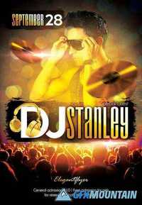 DJ Stanley Flyer PSD Template + Facebook Cover