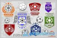 Soccer labels + 30 Players