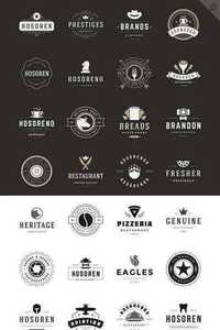 CM 160 Vintage logotypes and badges 324566