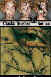 Cracks & Eggshell Brushes for Photoshop