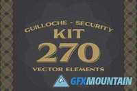 270 Vectors: Guilloche/Security Kit