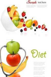 Healthy Food Fruit Set