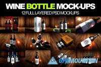 Wine Bottles Mock-up 12 in 1