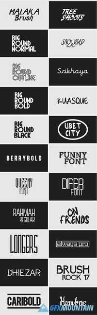 Graphicriver BUNDLE ALL MY FONT 12815578