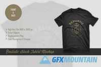 Black Realistic Tshirt Mockup 303998