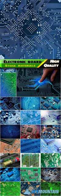 Electronic board and hardware repair and technological backgrounds