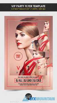 Flyer Template PSD - Vip Party