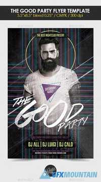 Flyer Template PSD - The Good Party