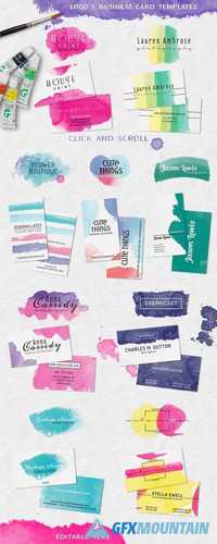 Watercolor Brush Stamps