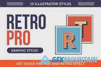 RetroPro-Illustrator Graphic Styles 241324