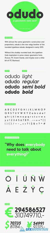 Odudo - Typeface Font