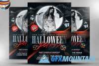 Black Halloween Club Flyer Template 387579