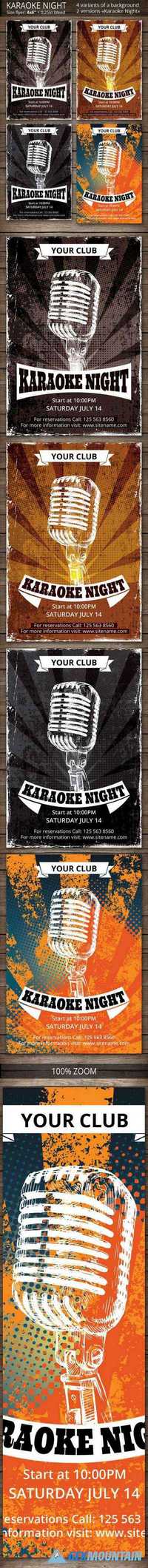 Karaoke Night Party Flyer 388757