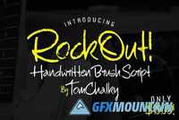RockOut! Script Font + Stylistic Alts!