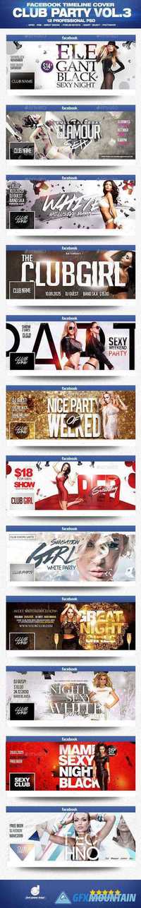 Graphicriver Facebook Timeline Cover Package Club Party Vol.3 13106173