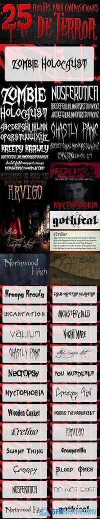 25 Creepiest Fonts For Horror Effects