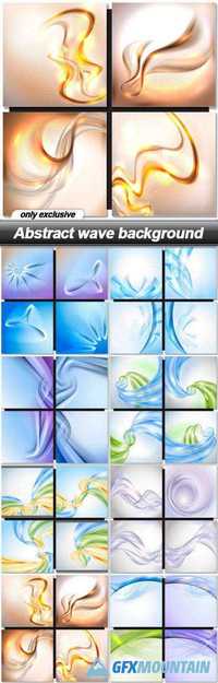 Abstract wave background - 8 EPS