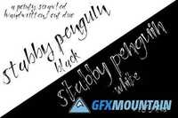 Stabby Penguin Handwritten