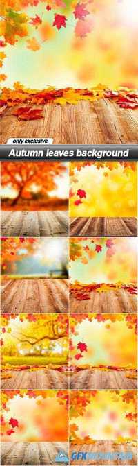 Autumn leaves background - 8 UHQ JPEG