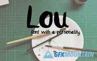Lou – a hand drawn font