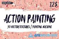 Action Painting Vector Textures 354253
