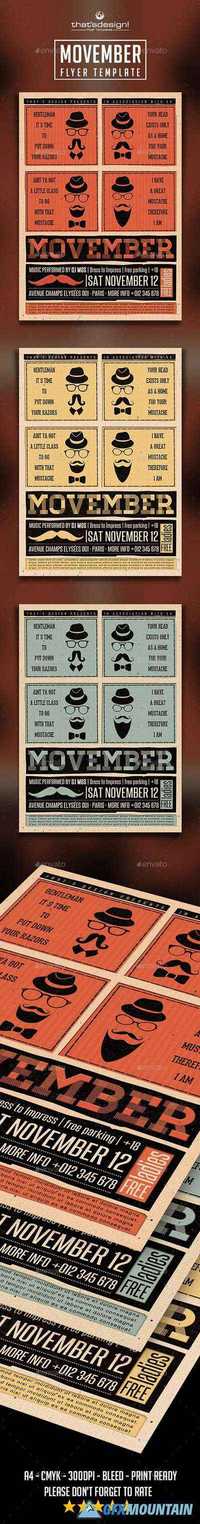 Movember Flyer Template 9368834