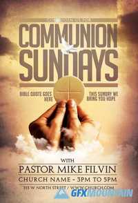 Communion Sundays Flyer Template