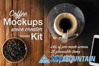 Coffee Mockups Scene Creator + 176484