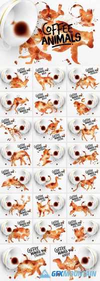 Coffee Animals Stains 408071