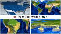 Videohive 3D Extrude World Map 11532926