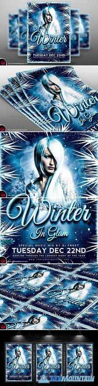 Winter Glam Flyer Template V3 410012