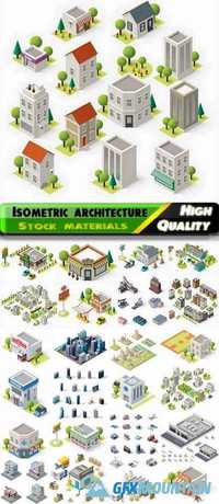 Isometric buildings and factories and skyscrapers - 25 Eps