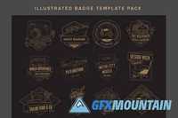 Illustrated Badge Template Pack 408934