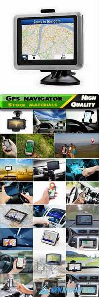 Gps navigator in the car and outdoor - 25 HQ Jpg