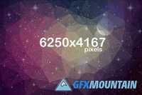 Polygonal Space Backgrounds 430458