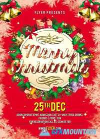Merry Christmas – Flyer PSD Template + Facebook Cover