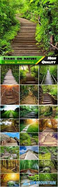 Stairs on parks and oudoor nature landscapes - 25 HQ Jpg