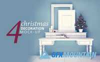 4 Christmas Decoration Mockup 8x10 443289