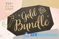 Gold clipart BUNDLE 250+ 451475