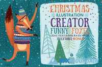 Christmas Illustration Creator Foxes 375017