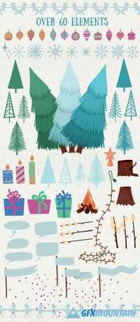 Christmas Illustration Creator Foxes 375017