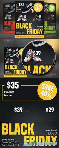 Sale Black Friday Flyer Template 419266