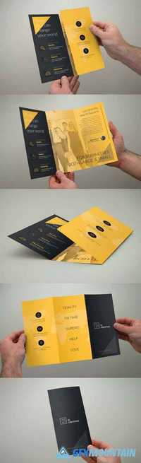Creative Yellow Trifold Brochure 390449