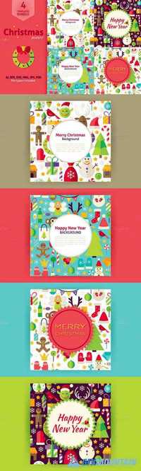 Merry Christmas Vector Posters 468948
