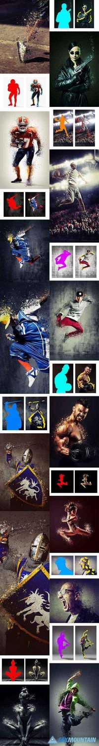 GraphicRiver - Shatter Photoshop Action 13977140