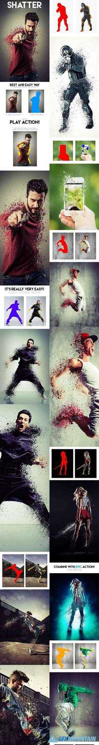 GraphicRiver - Shatter Photoshop Action 13977140