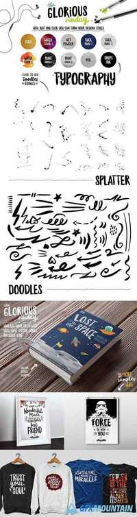 Glorious Sunday FONTS + Extras 477438