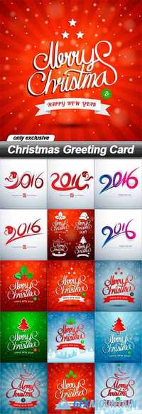 Christmas Greeting Card - 15 EPS