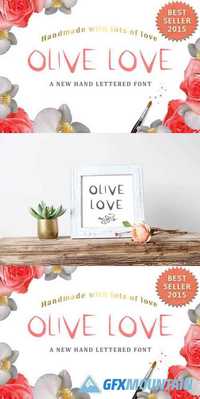 Olive Love Font - a True Type Font 481814