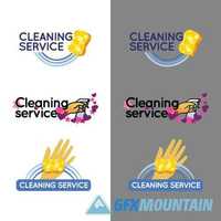 Logos cleaning service and dental clinic
